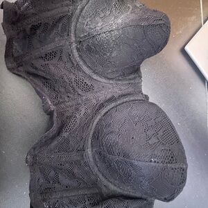 Dynamite Black Lace Bustier Top